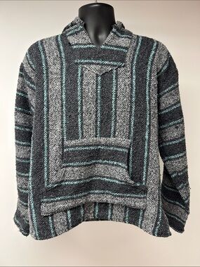 Iguana Jack Mexican Baja Hoodie Pullover Drug Rug